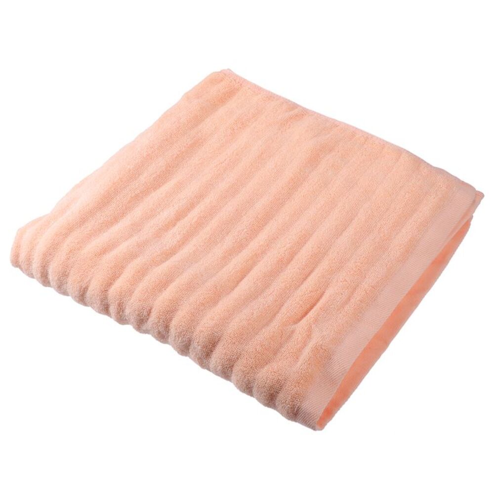 1pc Soft Absorbent Cotton Bath Towel for Bathroom Shower Orange 55.12"x27.17"